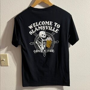 Black Graphic Tee - Welcome to Slamsville